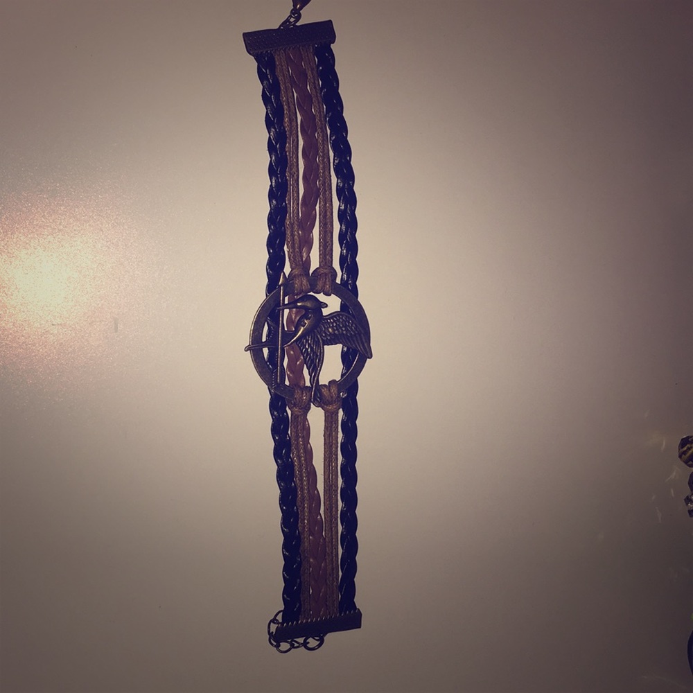 Handmade Hunger Games Mocking Jay bird Bracelet